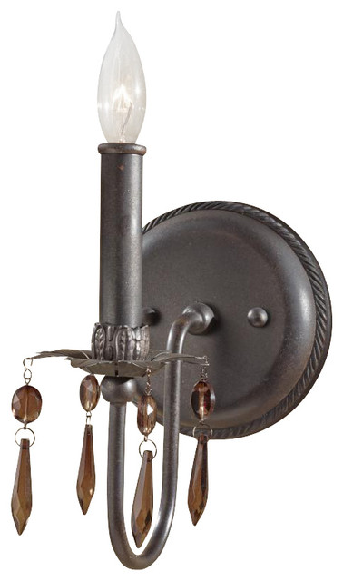 1 Light Rustic Iron Wall Light - Traditional - Wall Sconces - by We Got Lites